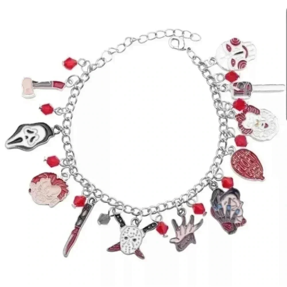 Holloween Horror Movies killer series Charms Bracelet